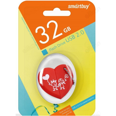 Память USB  32GB SmartBuy Сердце (SB32GBHeart)-1