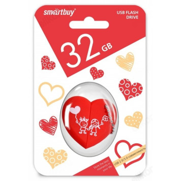 Память USB  32GB SmartBuy Сердце (SB32GBHeart)-2