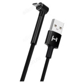 Кабель USB - Micro USB 1м 2А HARPER STCH-390 уголовой, Black Кабель USB - Micro USB 1м 2А HARPER STCH-390 уголовой, Black