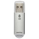 Память USB   8GB SmartBuy V-Cut Silver (SB8GBVC-S)