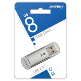Память USB 8GB SmartBuy V-Cut Silver (SB8GBVC-S)