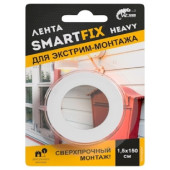 Лента монтажная серая 1,5*300см SFV1530G всепогодная W-con SmartFix HEAVY Лента монтажная серая 1,5*300см SFV1530G всепогодная W-con SmartFix HEAVY