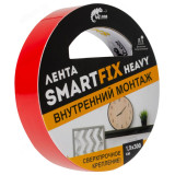 Лента монтажная 1,9*300см SFV1930T сверхсильная W-con SmartFix HEAVY, прозрачная/36