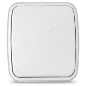 Выключатель 1-клавишный СОЮЗ Электра белый еврослот 0001