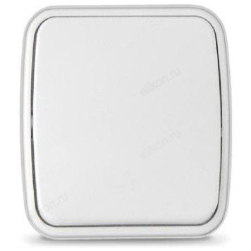 Выключатель 1-клавишный СОЮЗ Электра белый еврослот 0001