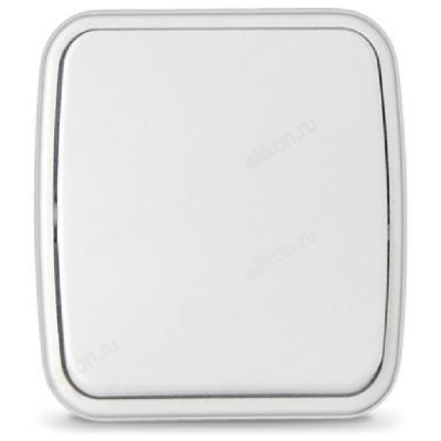 Выключатель 1-клавишный СОЮЗ Электра белый еврослот 0001