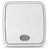 Выключатель 1-клавишный СОЮЗ Электра с подсветкой белый еврослот 0019