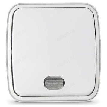 Выключатель 1-клавишный СОЮЗ Электра с подсветкой белый еврослот 0019