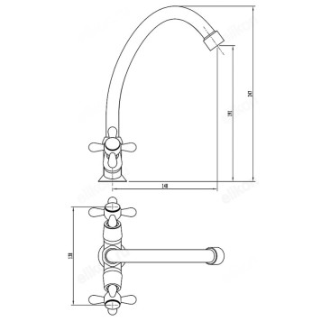 Смеситель для кухни СоюзКран SK01-T204 567-063-5