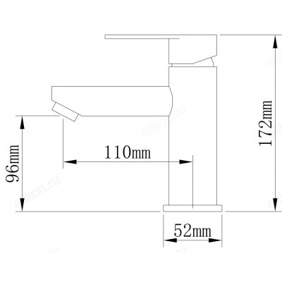 Смеситель для раковины СоюзКран SS02-M118-6