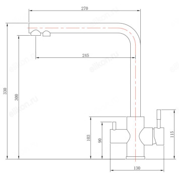 Смеситель для кухни СоюзКран SS01-G132 567-110-1