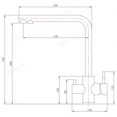 Смеситель для кухни СоюзКран SS01-G132 567-110-1