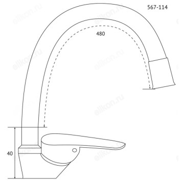 Смеситель для кухни СоюзКран SK01-C113 567-114-5
