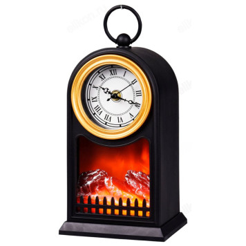Часы настольные с камином SP-14 27*15-1