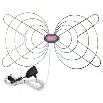 Антенна комнатная мв+дмв с усилителем Spider Active Chrome Regulator