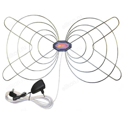 Антенна комнатная мв+дмв с усилителем Spider Active Chrome Regulator