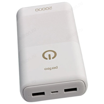 Power Bank 20000 Perfeo SPLASH, 20000 mAh, белый-2