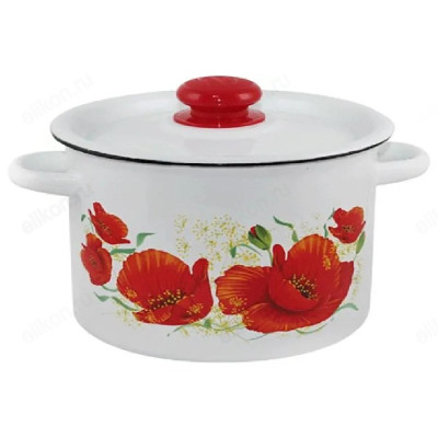 Кастрюля эмаль 3,5л С1612.3*67 Маки