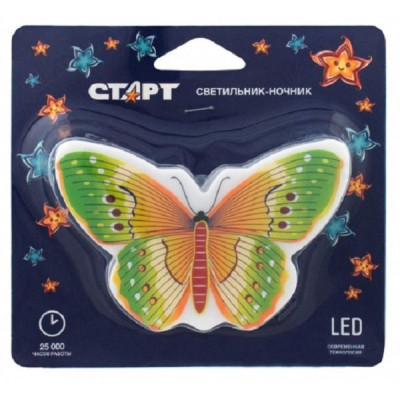 Ночник Старт NL 3LED (Бабочка желтый)-2