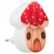 Ночник Старт NL 3LED Гриб-домик красный С/156571