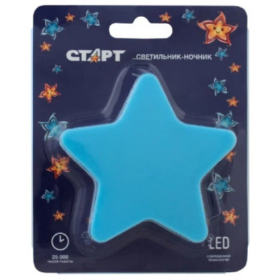 Ночник Старт NL 3LED Звезда синия С/156572