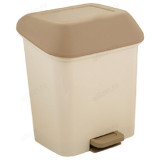 Ведро для мусора с педалью STEP 15л кофейный