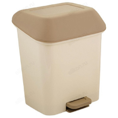 Ведро для мусора с педалью STEP 15л кофейный