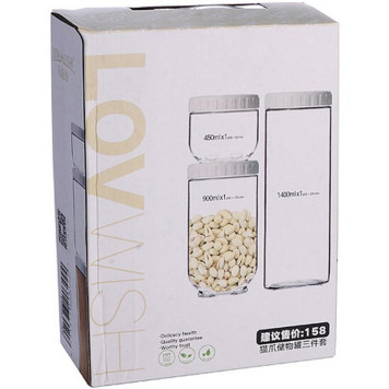 Набор банок для сыпучих 6пр MB STERLINGG 31203-3