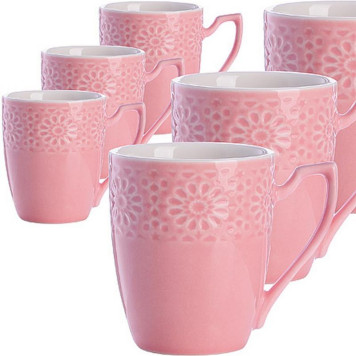 Набор кружек на подставке LR 7х220мл STERLINGG 31386-3