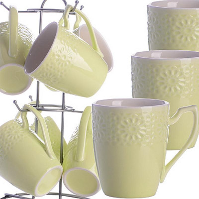 Набор кружек на подставке LR 7х220мл STERLINGG 31387