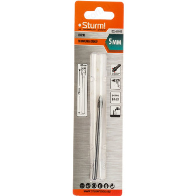 Сверло по стеклу Sturm! 1055-03-05