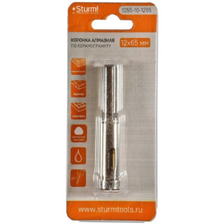 Коронка по керамограниту STURM! 12х65мм 1055-10-1265