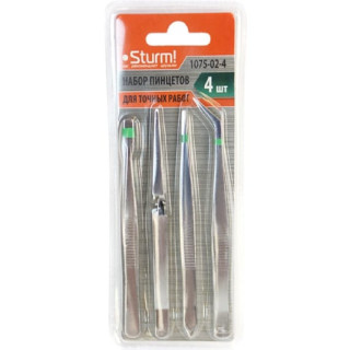 Набор пинцетов Sturm 1075-02-4