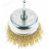 Корщетка-насадка для дрели 50мм STURM! чашеобразная мягк хвост 6мм латун.волн.проволока 5240901