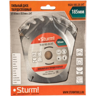 Диск пильный Sturm  9020-185-20-24T-2