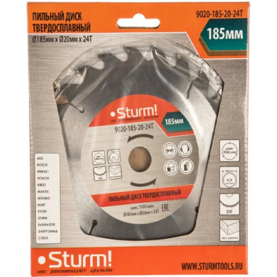 Диск пильный Sturm  9020-185-20-24T-2