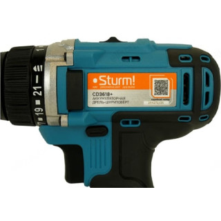 Дрель-шуруповерт аккумуляторная STURM! CD3618+-8