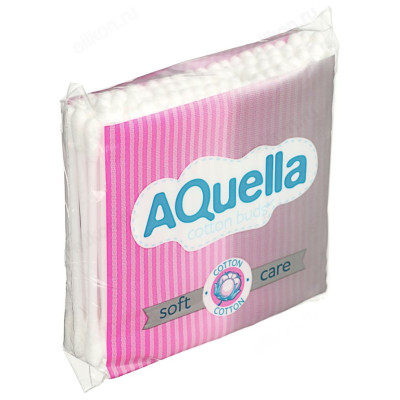 Палочки ватные Sweet Sense/AQUELLA,п/э пакет 100шт,914-007-2