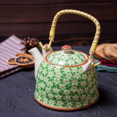 Чайник заварочный TP-090/229 плетёная ручка-1