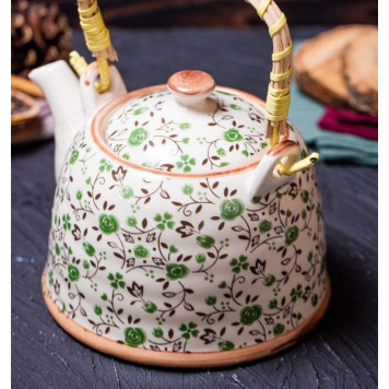 Чайник заварочный TP-090/229 плетёная ручка-4