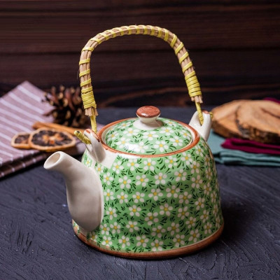 Чайник заварочный TP-090/229 плетёная ручка