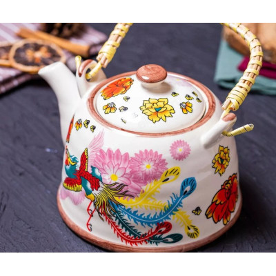 Чайник заварочный TP-090/234 900 мл. плетёная ручка