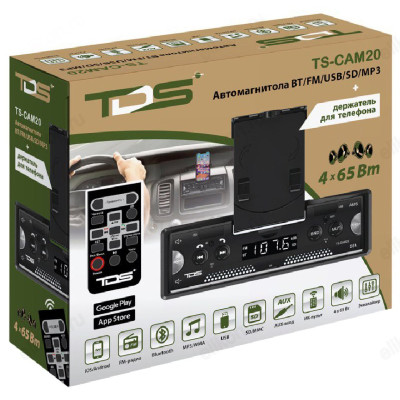Автомагнитола TDS TS-CAM20 (радио,USB,bluetooth)-6