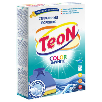 Стиральный порошок TEON COLOR&WHITE 400г