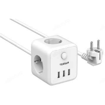 Фильтр сетевой TESSAN TS-301 white