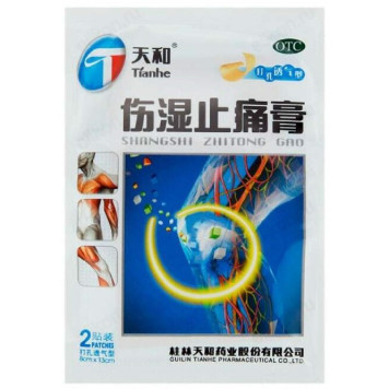 Пластырь противоревматический Tianhe Shangshi Zhitong Gao TH-06, 2 шт, 8*13 см