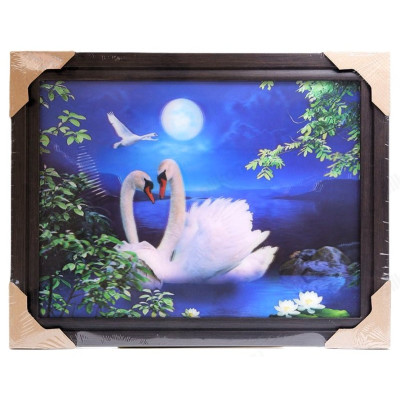 Картина 5D DS835/160 №160 36*46 "Лебединая пара"