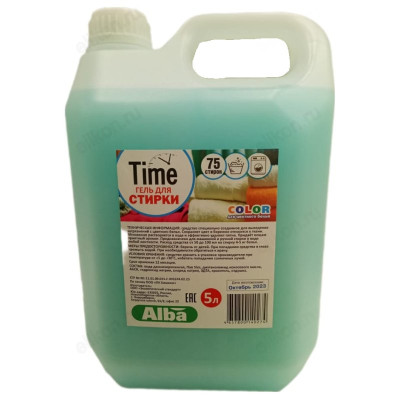 Гель для стирки TIME color 5л