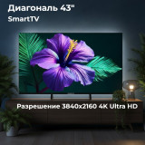 Телевизор 43" SmartTV TOPDEVICE TDTV43CS05U_BK