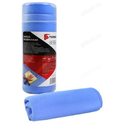 Замша протирочная TORSO 43*32см в тубе 676071